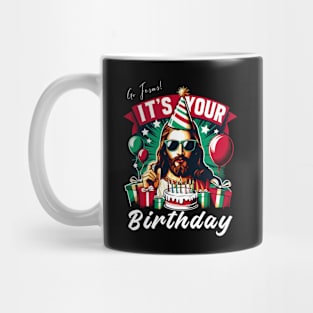 Go Jesus It's Your Birthday Funny Christian Christmas Xmas Mug